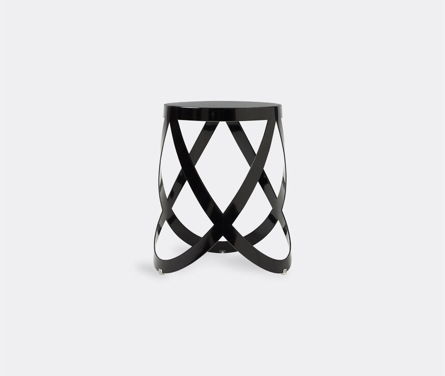 Cappellini 'Ribbon' stool, low, black  CAPP20RIB287BLK