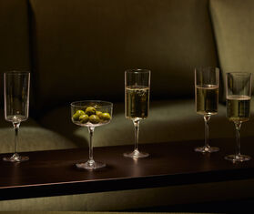 LSA International &#39;Gio Line&#39; champagne flute, set of four, clear TRANSPARENT LSAI23GIO293TRA