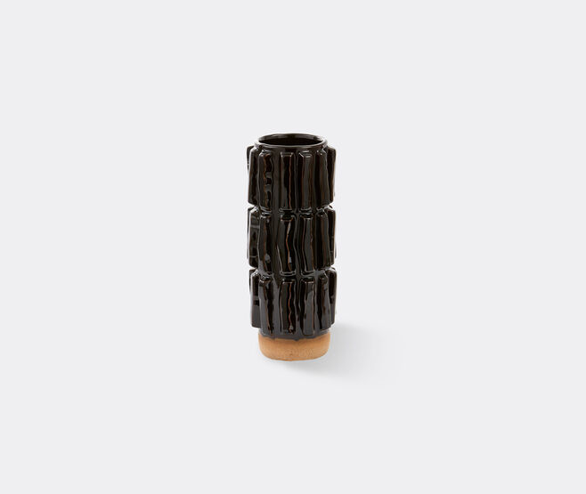 POLSPOTTEN 'Structure' vase, dark brown DARK BROWN POLS25VAS251BLK