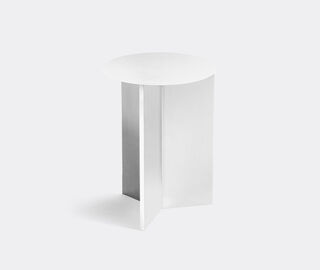 Hay 'Slit' round table, high, white WHITE HAY122SLI931WHI