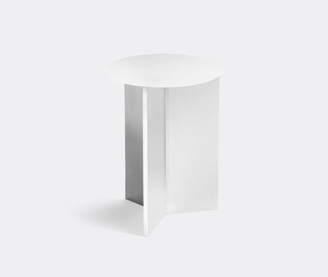 Hay 'Slit' round table, high, white WHITE HAY122SLI931WHI