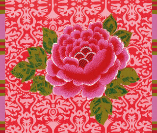 Lisa Corti 'Masonite' rectangular placemat, set of two, coral CORAL LICO25REC612COR