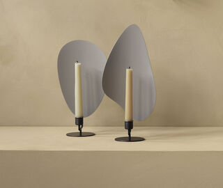 Audo Copenhagen 'Flambeau' candleholder, grey and bronze brass, medium GREY MENU22FLA694GRY