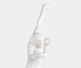 Seletti 'Monkey' lamp hanging, left, US plug WHITE SELE21RES811WHI