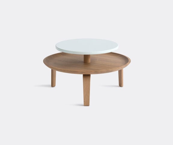 Colé Secreto 60 Coffee Table - In Natural Oak With Top In Color White “Nuit De Noel” undefined ${masterID} 2