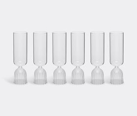 Ichendorf Milano &#39;Tutu&#39; flute, set of six TRANSPARENT ICMI22TUT576TRA