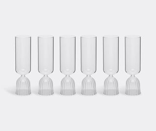 Ichendorf Milano 'Tutu' flute, set of six TRANSPARENT ICMI22TUT576TRA