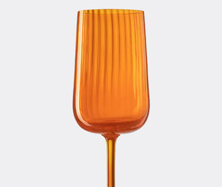 NasonMoretti 'Gigolo' white wine glass, rigadin orange ORANGE NAMO22GIG079ORA