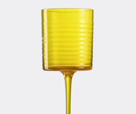 NasonMoretti &#39;Gigolo&#39; water glass, striped yellow YELLOW NAMO22GIG959YEL