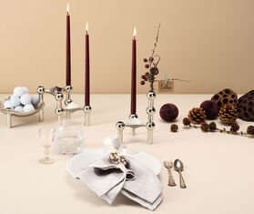 Stoff Nagel 'Stoff' candles, six pieces, burgundy red MULTICOLOUR STOF20STO364RED