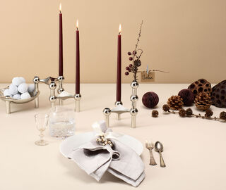 Stoff Nagel 'Stoff' candles, six pieces, burgundy red MULTICOLOUR STOF20STO364RED
