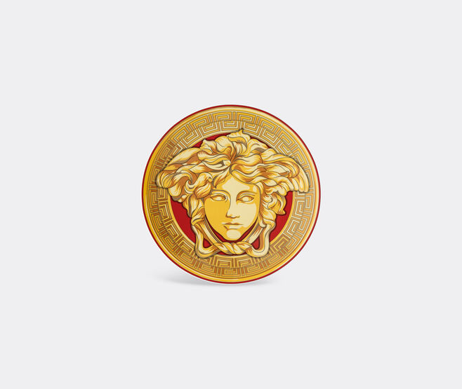 Rosenthal 'Medusa Amplified' service plate, golden coin MULTICOLOUR ROSE22MED246GOL