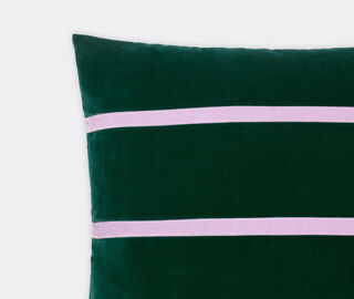 Christina Lundsteen 'Gemma' cushion, emerald and lavender MULTICOLOUR CHLU25GEM767MUL