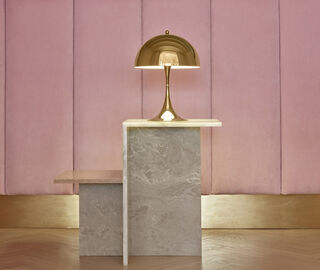 Louis Poulsen 'Panthella 250' LED table lamp, brass BRASS LOPO23PAN375BRA
