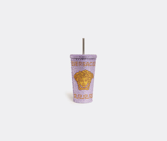 Versace 'Medusa' studded travel cup mug, lilac LILAC VERS22TRA563LIL