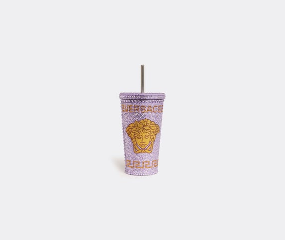 Versace 'Medusa' studded travel cup mug, lilac Lilac VERS22TRA563LIL