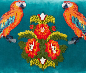 Gucci 'Parrots' needlepoint cushion MULTICOLOUR GUCC18CUS933MUL