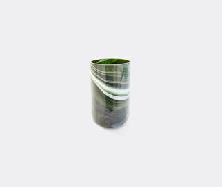 POLSPOTTEN 'Marbled Glass' vase, medium, green GREEN POLS25VAS212GRN