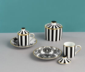 Simone Guidarelli Home 'Souvenirs De Voyage' sugar bowl, black and white MULTICOLOUR SIMO26SOU027MUL