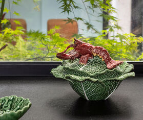 Bordallo Pinheiro &#39;Cabbage with Lobsters&#39; tureen MULTICOLOUR BOPI24CAB330MUL