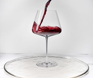 Nude 'Splash' red wine glass, set of two, clear TRANSPARENT NUDE26SPL329TRA