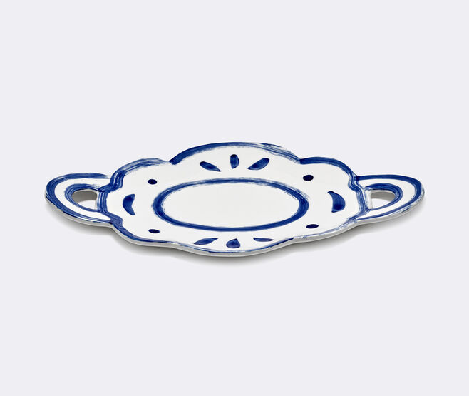 Serax 'Line-Up 03' platter, blue and white WHITE SERA26SER228WHI