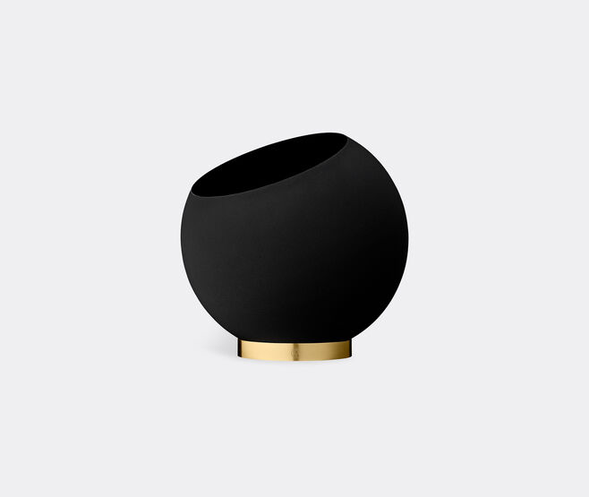 AYTM 'Globe' flower pot BLACK AYTM21GLO129BLK
