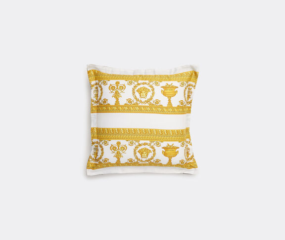 Versace 'I Love Baroque' reversible cushion, white undefined ${masterID}
