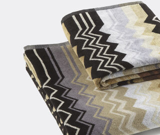 Missoni 'Giacomo' towel set, two pieces, black BLACK MIHO22GIA719MUL