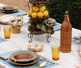 House of Capricorn 'Camacha' flask, natural BEIGE HOCA26CAM409BEI