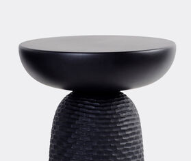 Zanat &#39;Nera&#39; stool, carved base, maple BLACK ZANA20NER640BLK