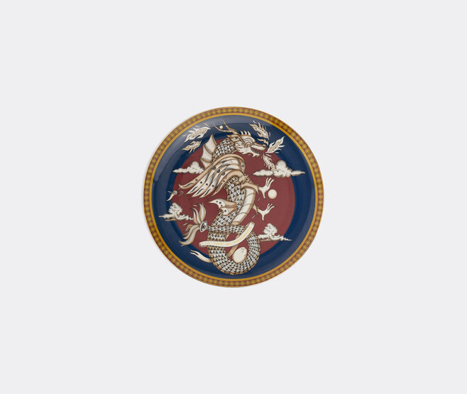 La DoubleJ 'The Dragon' decorative plate, midnight blue BLUE LADJ25DEC885MUL