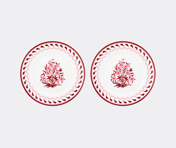 Aquazzura Casa 'Jaipur' dinner plate, set of two, bordeaux and pink undefined ${masterID}