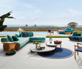 Cassina &#39;Matam&#39; tray, blue Blue and light blue CASS21MAT053BLU