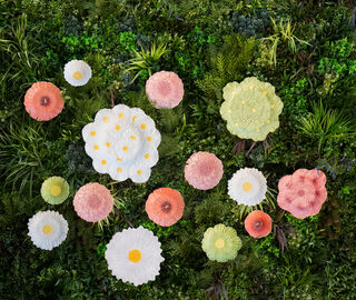 Bordallo Pinheiro 'Maria Flor' dessert plate, set of four, white MULTICOLOR BOPI26MAR934MUL