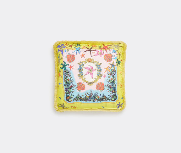 Versace 'Twill' cushion, yellow multicolor undefined ${masterID} 2