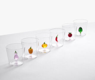 Ichendorf Milano 'Vegetables' tumbler, set of six MULTICOLOUR ICMI23VEG080MUL