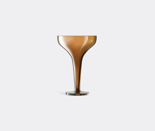 LSA International 'Epoque' amber champagne saucer, set of two AMBER LSAI20EPO566BRW