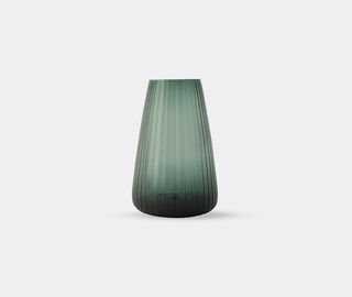 XLBoom 'Dim Stripe' vase, large, green GREEN XLBO25DIM049GRN