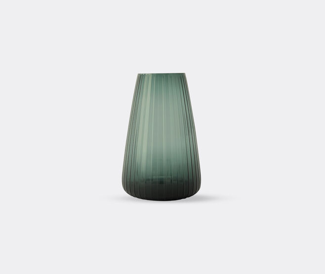 XLBoom 'Dim Stripe' vase, large, green GREEN XLBO25DIM049GRN