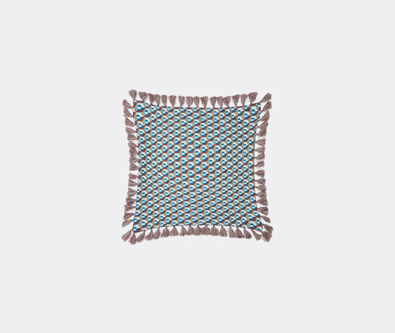 La DoubleJ Cushion With Fringes Cubi Blu undefined ${masterID} 2
