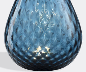 NasonMoretti 'Macram&eacute;' candle holder, medium, avio blue BLUE NAMO22CAN901BLU