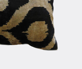 Les-Ottomans Silk velvet cushion, white and blue MULTICOLOUR OTTO20SIL627MUL