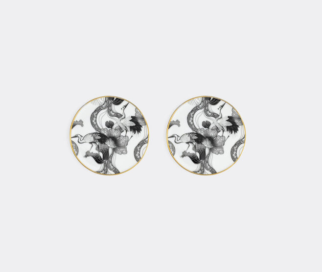 Simone Guidarelli Home 'Wing of Water' coaster, set of two, black and white MULTICOLOUR SIMO26SOU891MUL