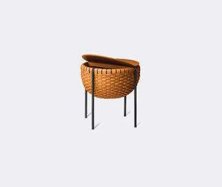 Poltrona Frau 'Cestlavie' table with storage, small LIGHT BROWN POFR20CES215BRW
