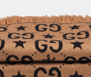 Stars And Anchors Plaid GG' throw, brown by Gucci, Blankets