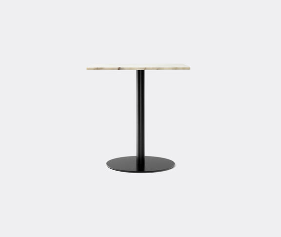 Menu Harbour Column Dining Table, 60X70 Cm, Off White Marble Tabletop With Black Base White, black ${masterID} 2