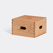 LC14 - Tabouret Cabanon', stool in chestnut wood by Cassina