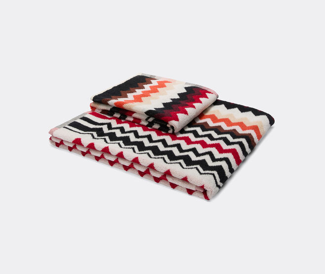 Missoni 'Best' towel set, two pieces, red multicolor MULTICOLOUR MIHO25BES248RED