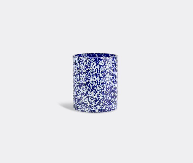 Stories of Italy 'Macchia su Macchia' ivory and blue vase, medium IVORY STLY20MAC783BLU